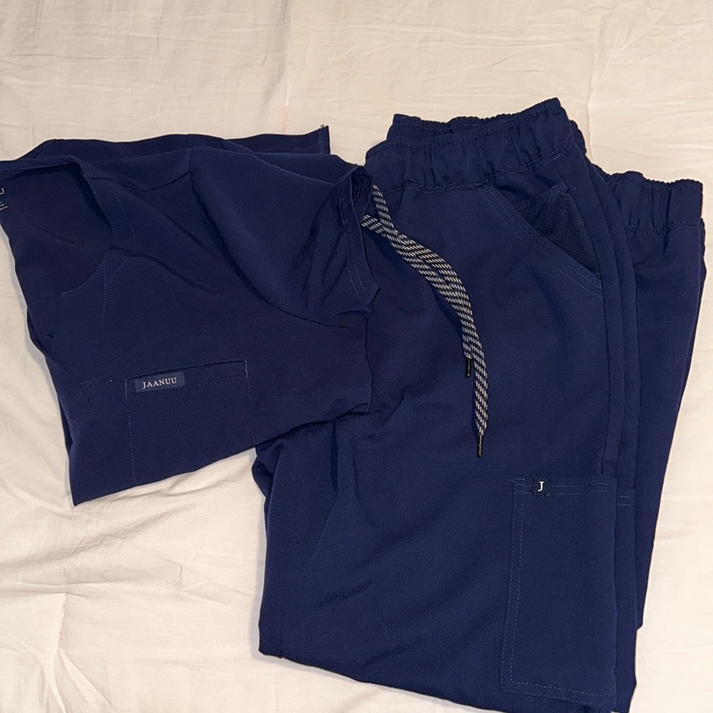 Jaanuu jogger scrub set L navy blue